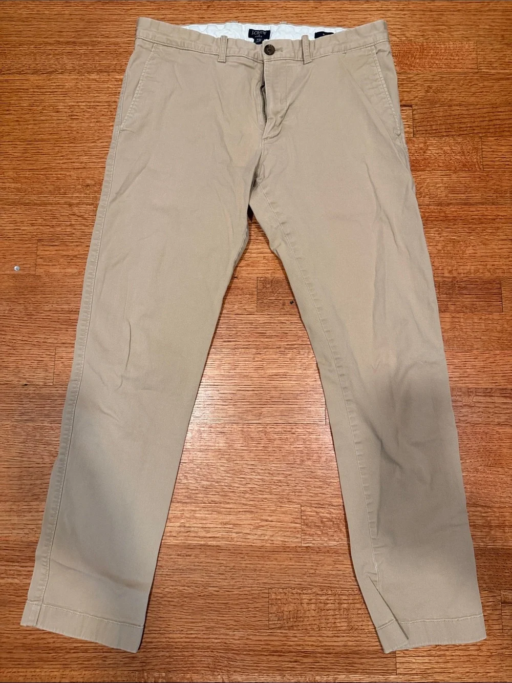 J. Crew Straight Leg Chino Pants in Tan